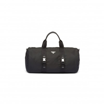PRADA RE-NYLON AND SAFFIANO LEATHER DUFFLE BAG 2VC015 (50*27*27cm) 